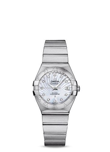 Omega Constellation Co-Axial 27 Brushed Stainless Steel / MOP Supernova